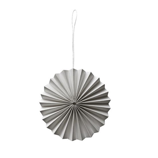 Papírové ornamenty 8 cm světle šedé_0