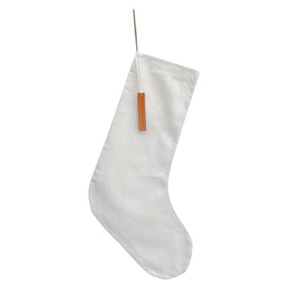 Bavlněná vánoční ponožka 46x26 cm, bílá_0