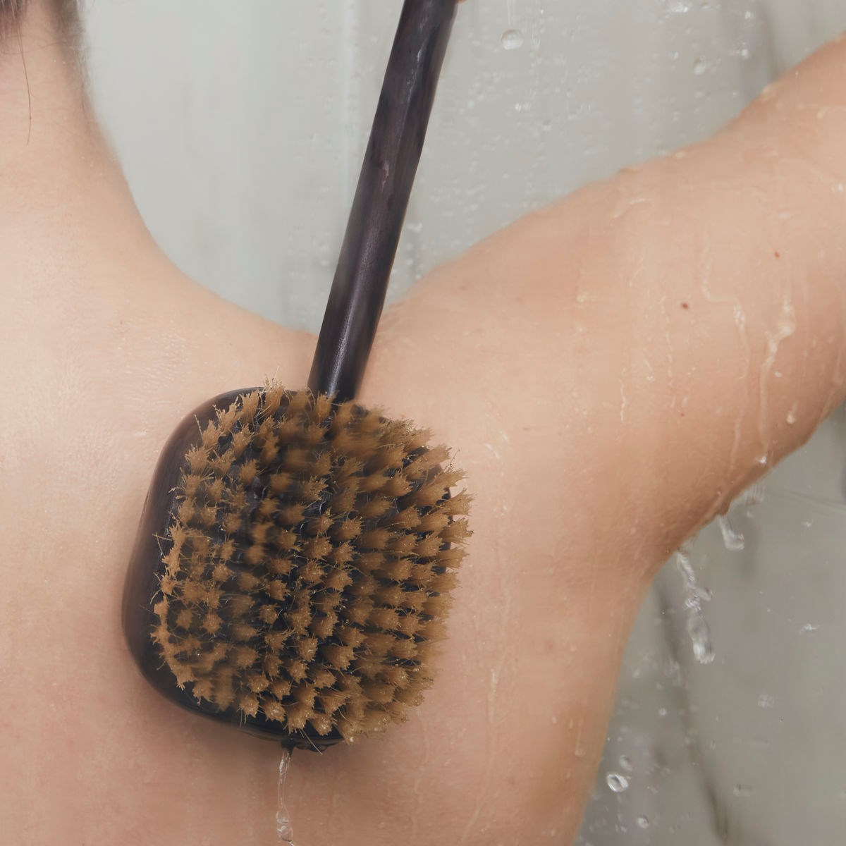 Kartáč na tělo s rukojetí BORAGO 2v1_1