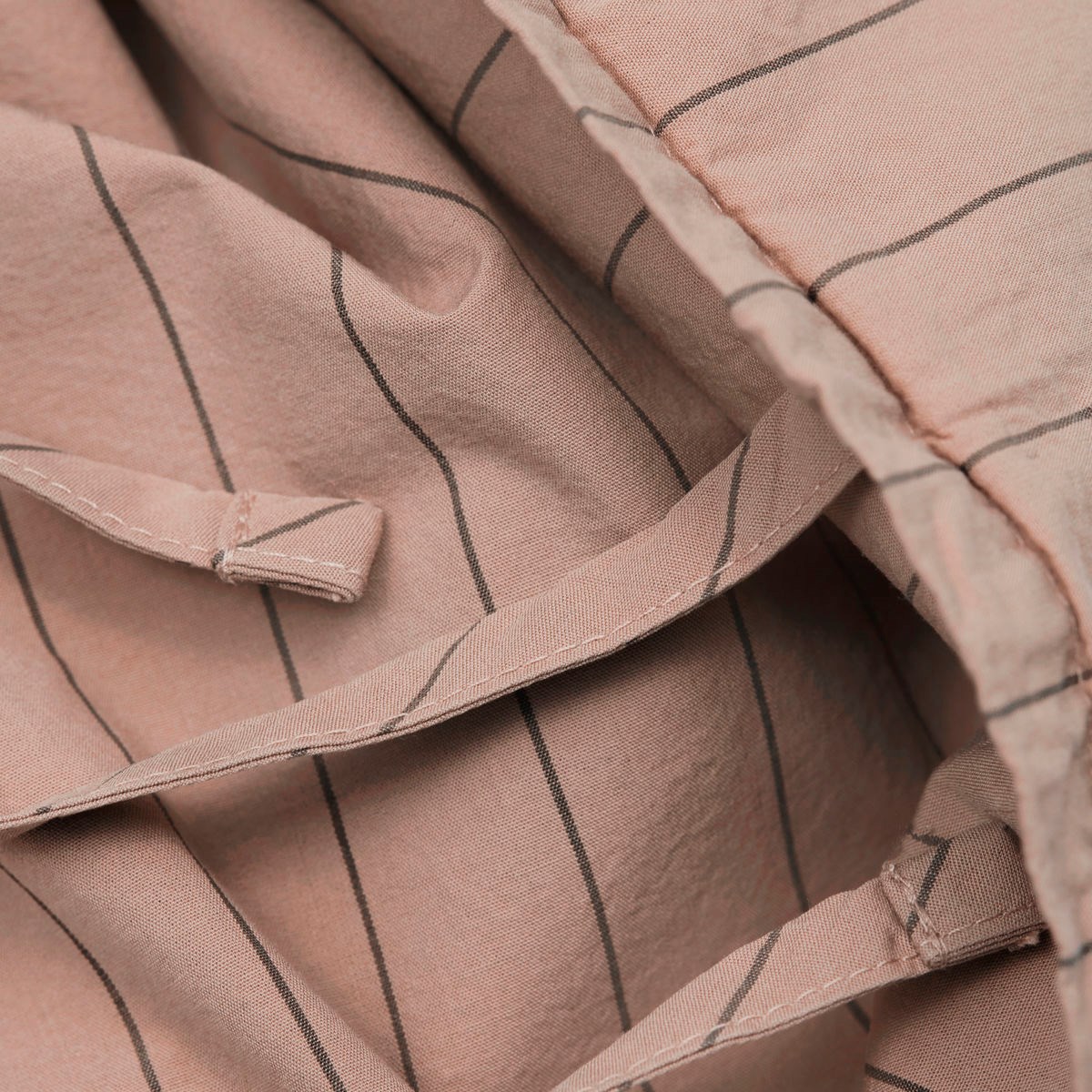 Perkálová sada povlečení DAGNY sv. hnědá s proužky_0