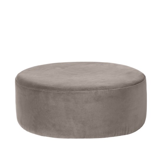 Puf/ taburet WIND světle šedý velur_0