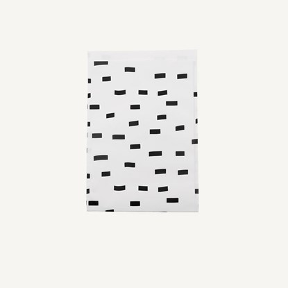 Ploché papírové sáčky bílo černé 23x31,5 cm_1