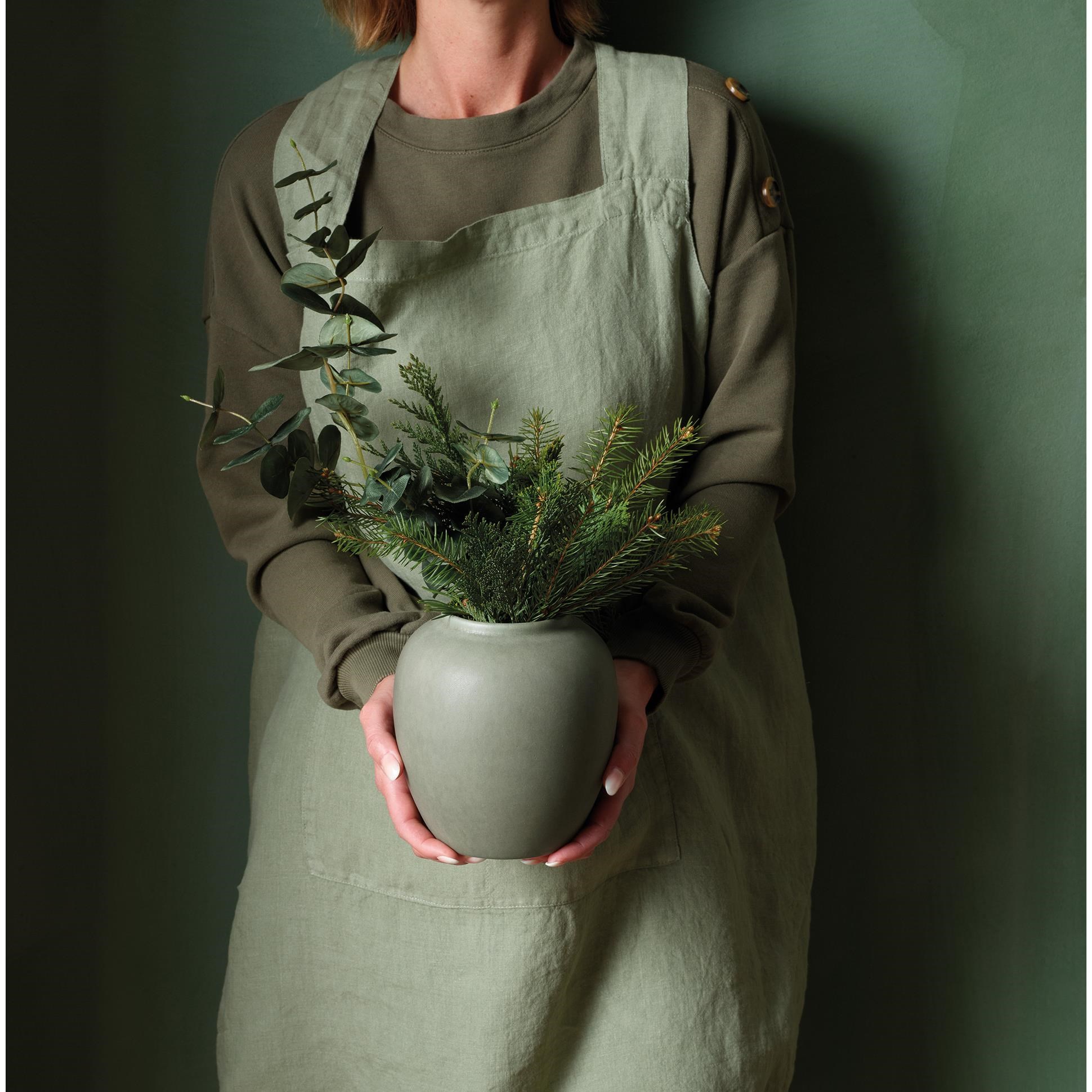 Váza FLOREA 18 cm zelená_0