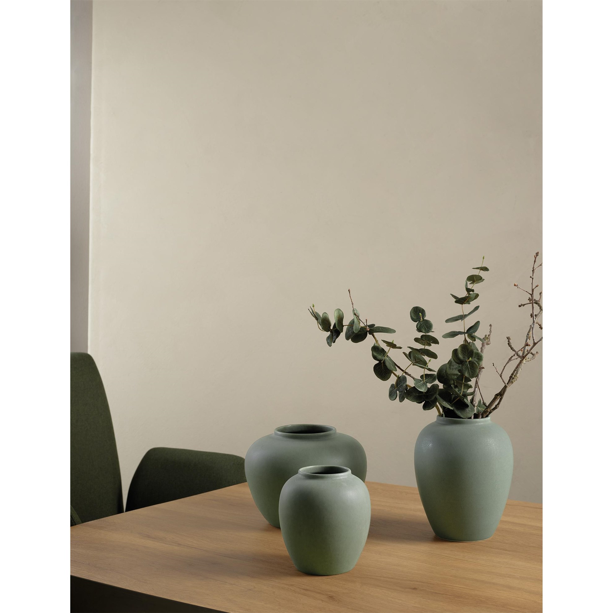 Váza FLOREA 18 cm zelená_1