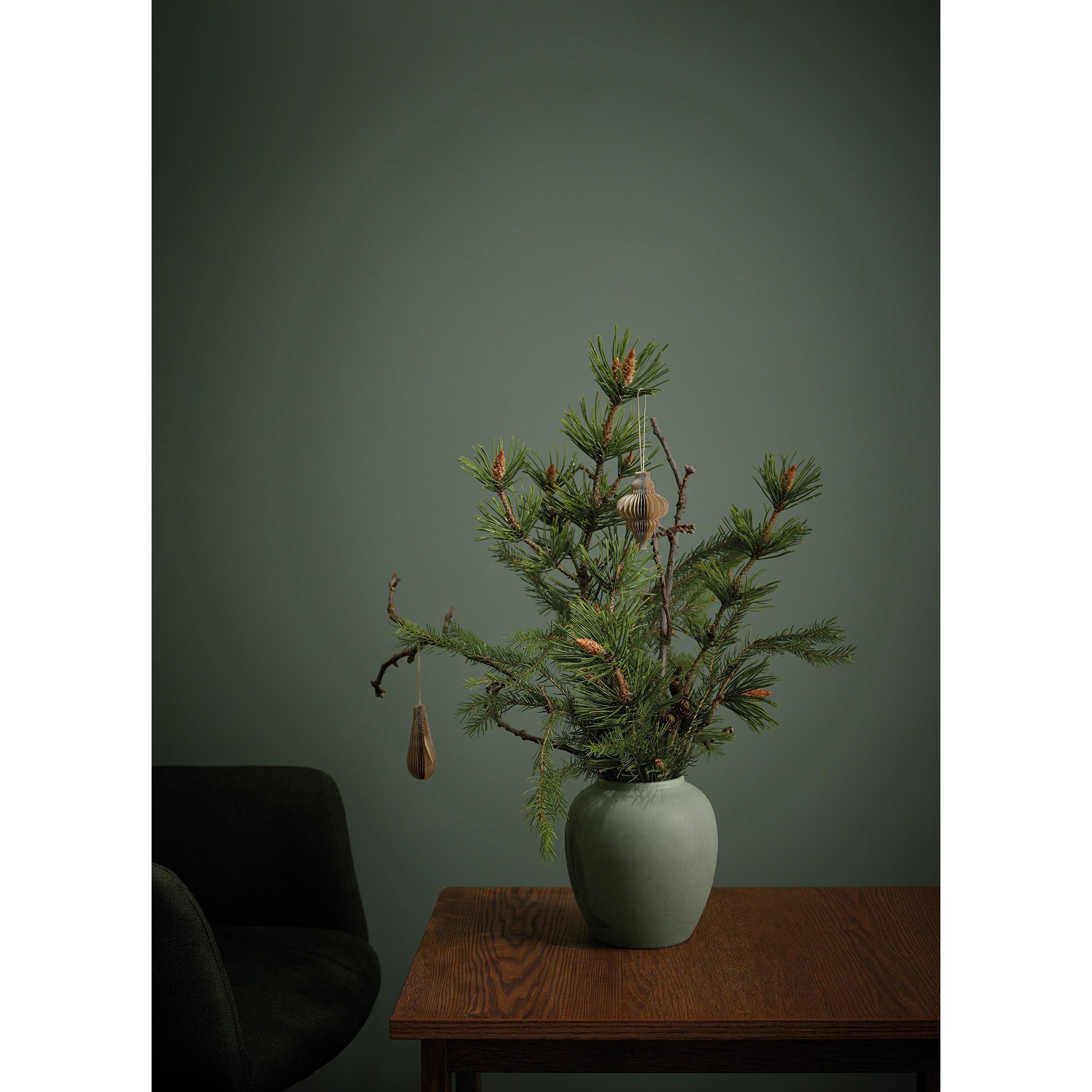 Váza FLOREA 18 cm zelená_2