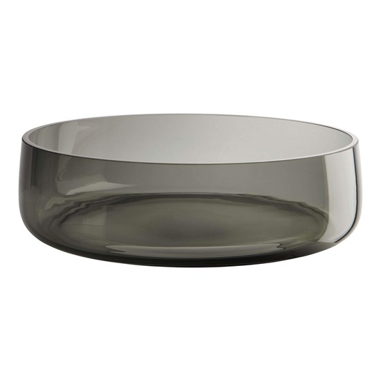 Skleněná mísa AJANA 30cm kouřová šedá_1