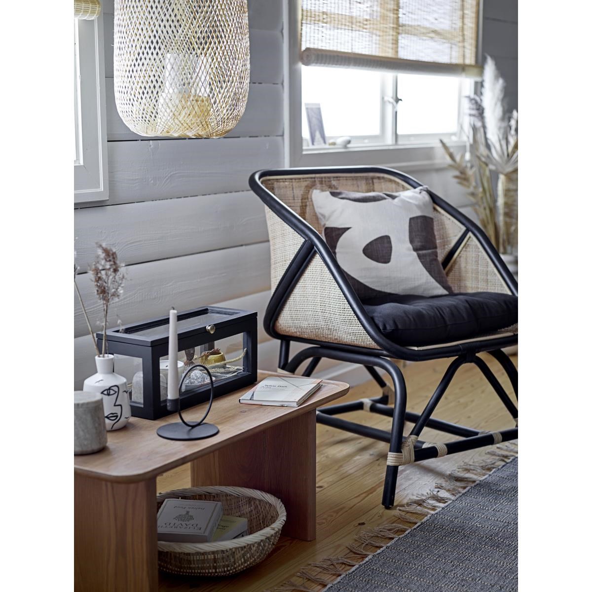 Kovový černý svícen Bai_0