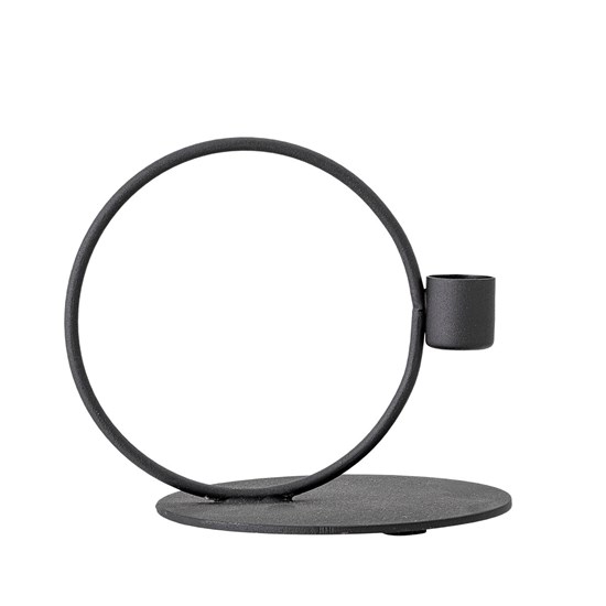 Kovový černý svícen Bai_1