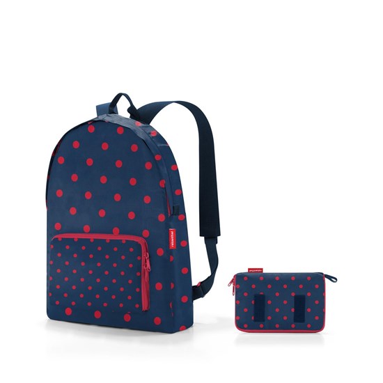 Skládací batoh Mini Maxi Rucksack mixed dots red_3