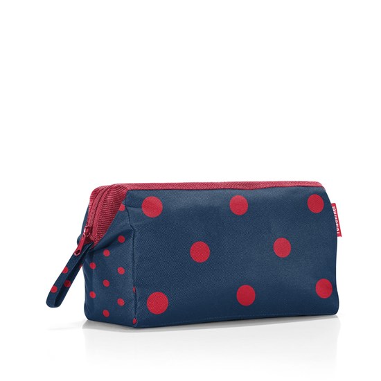 Kosmetická taška Travelcosmetic mixed dots red_2