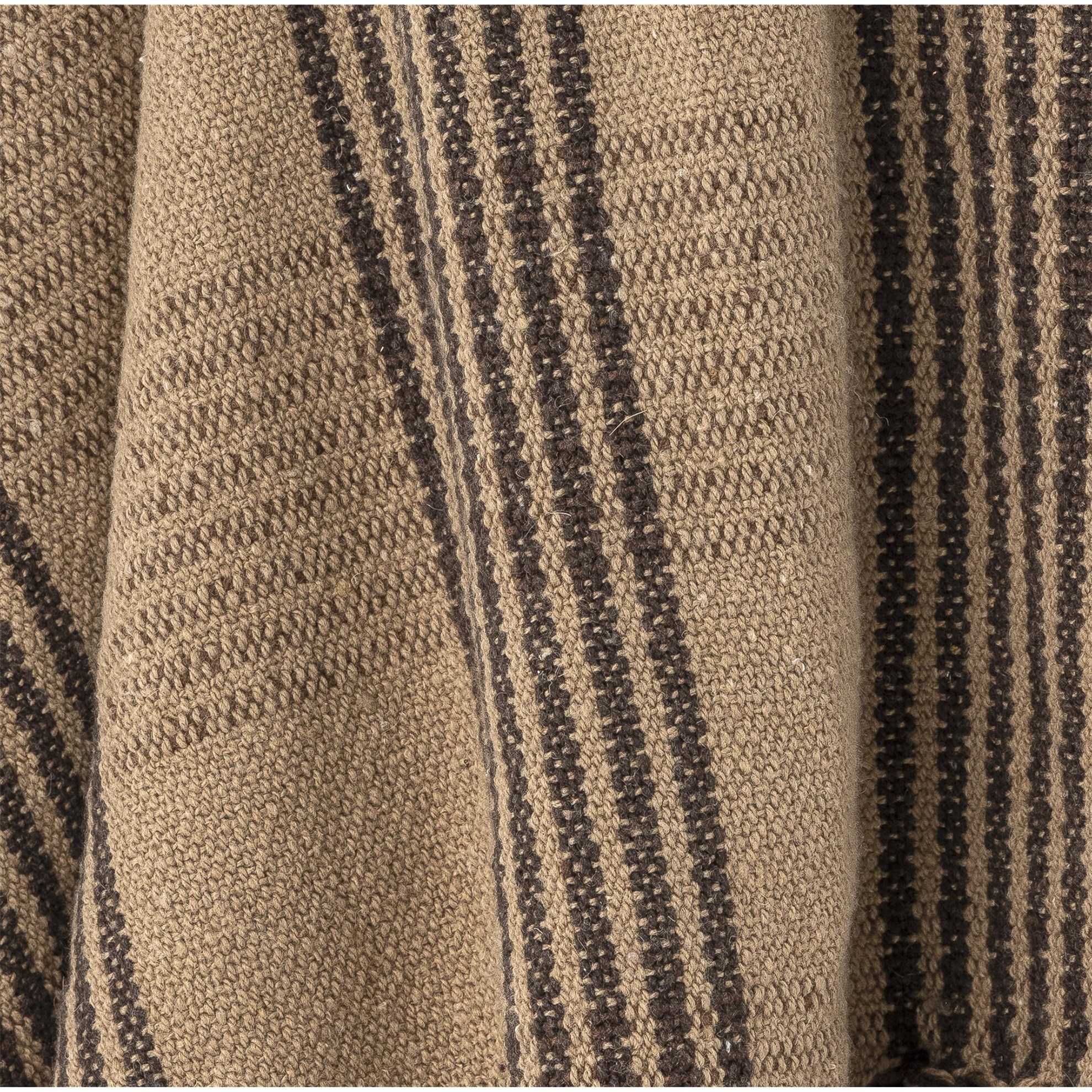 Pléd Robbi, hnědý, recyklovaná bavlna_1