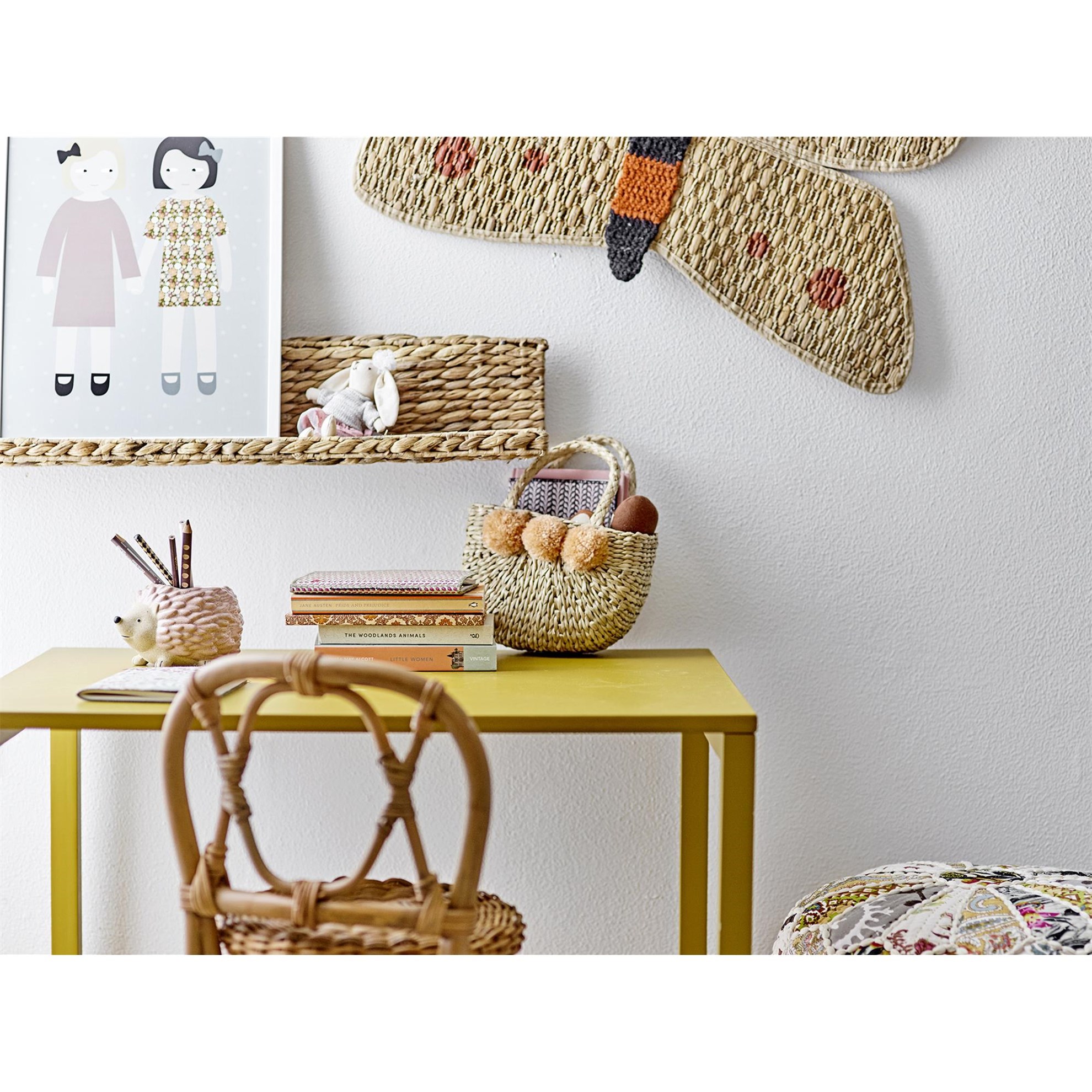 Květináč Knitte, ve tvaru ježka, hnědý, kamenina_2