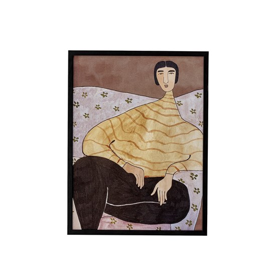 Obraz Smila v černém rámu_1