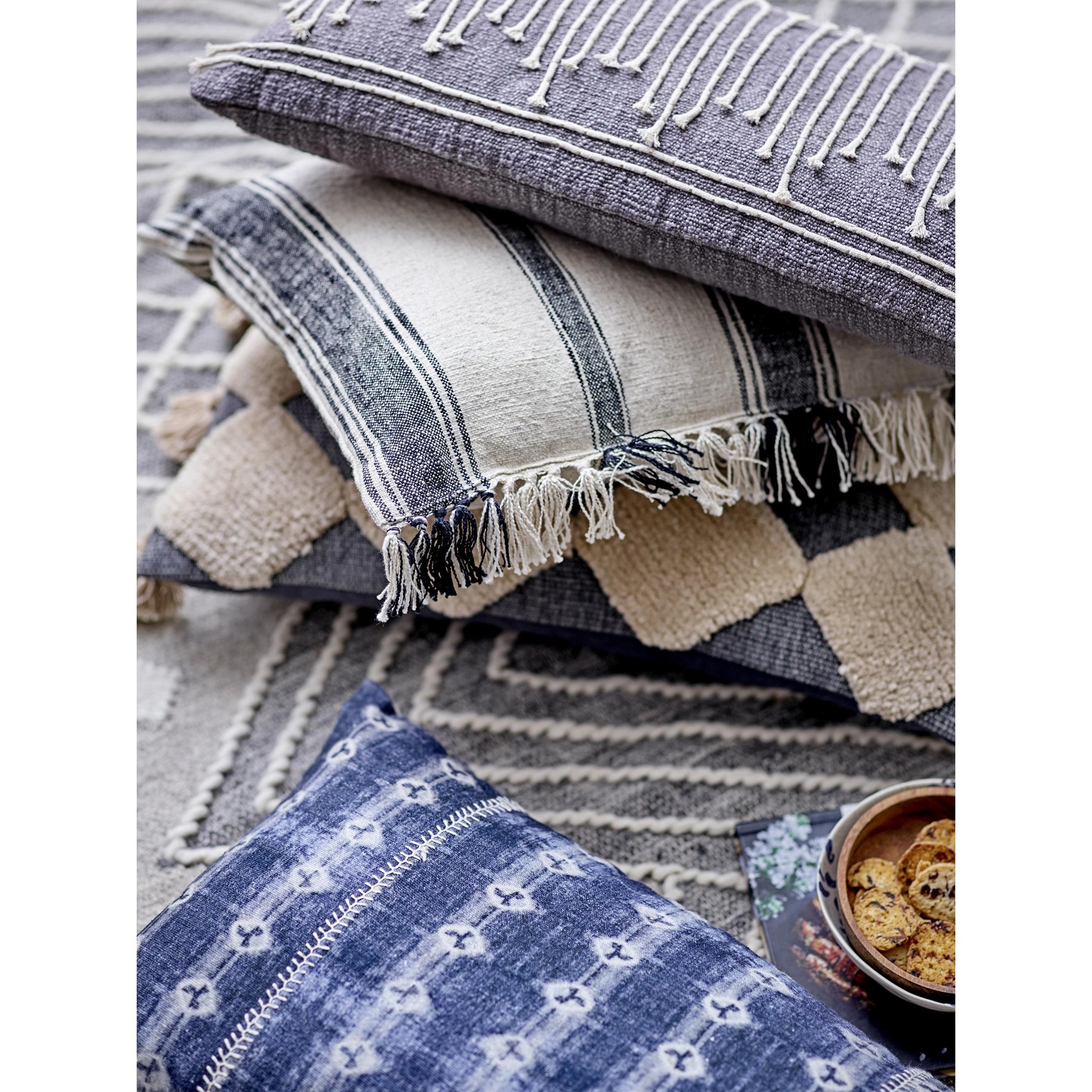 Polštář Elan, černý, bavlna_0