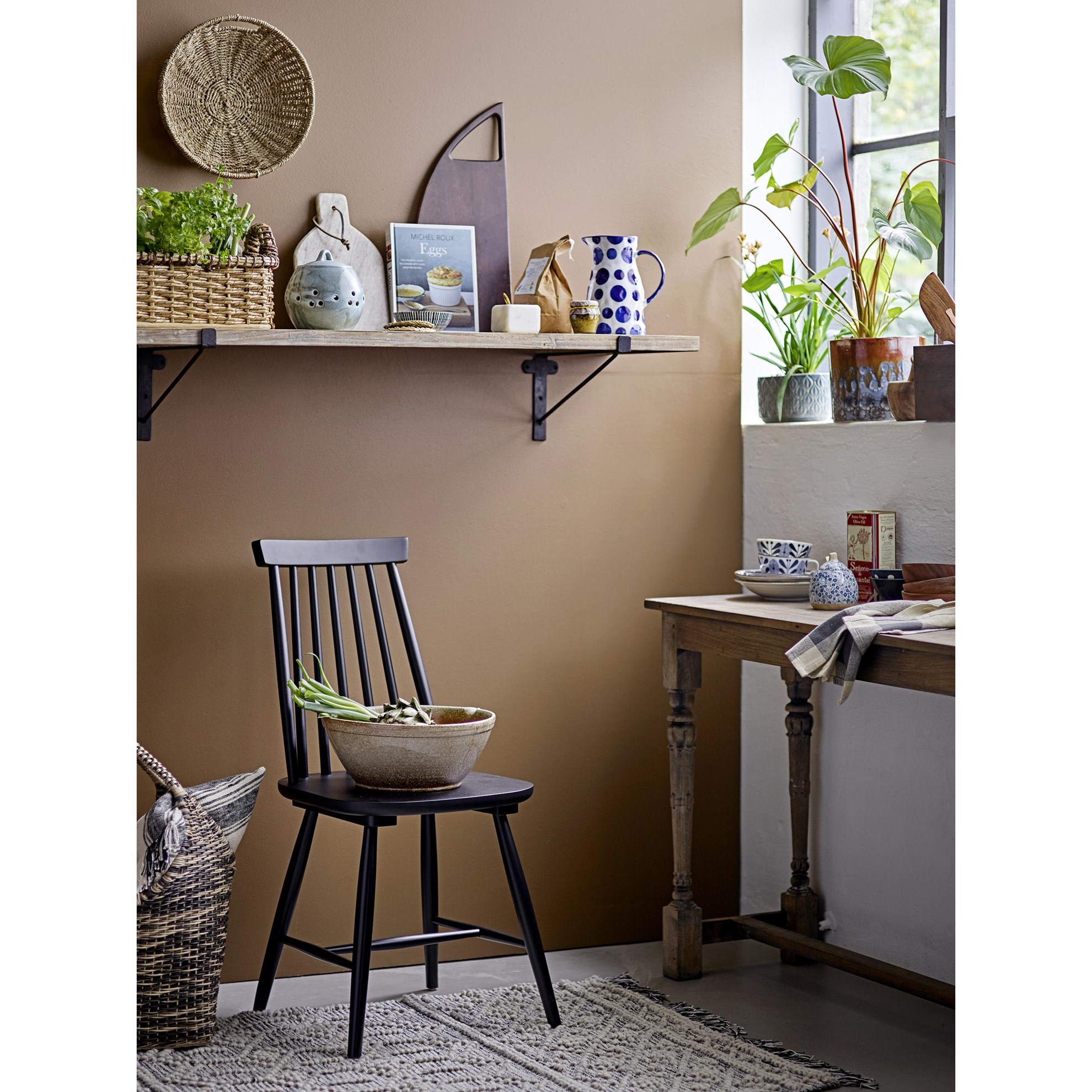 Polštář Elan, černý, bavlna_1