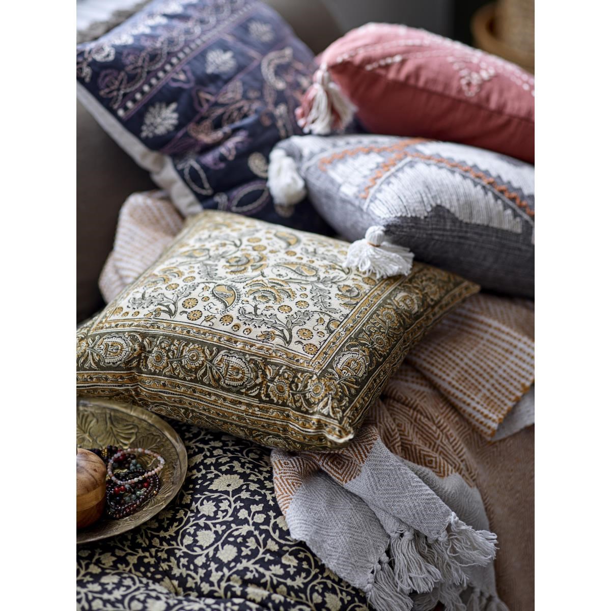 Pléd Demi, žlutý, recyklovaná bavlna_2