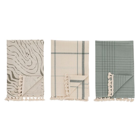 Kuchyňské utěrky Naci, zelené, SET 3ks_0