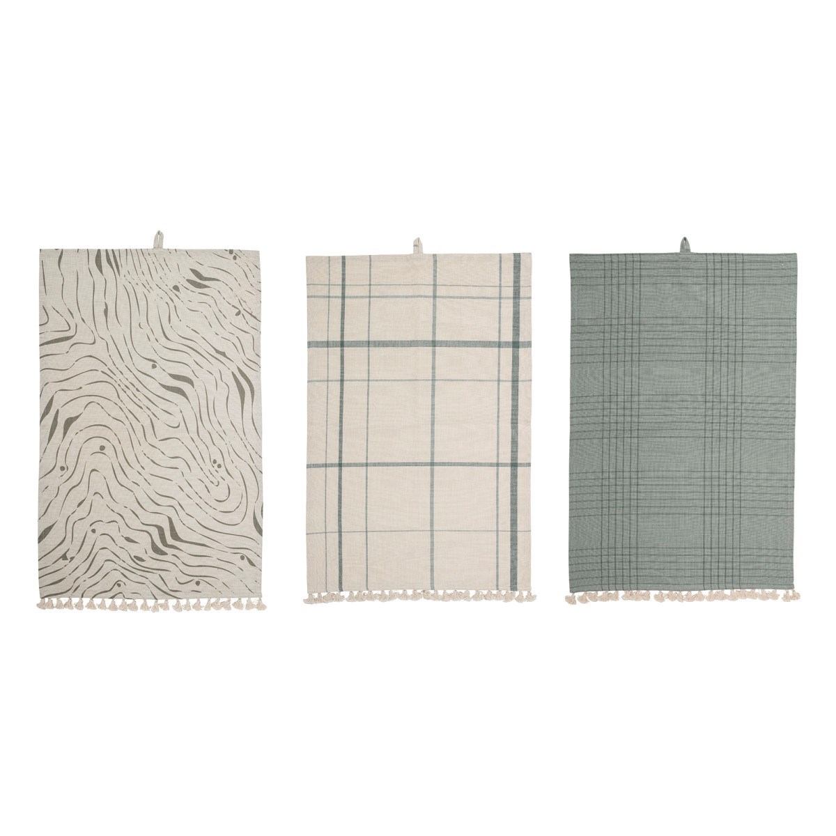 Kuchyňské utěrky Naci, zelené, SET 3ks_4