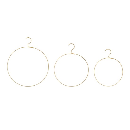 Drátěný kruh Gerly P.33 cm mosazný SET/3 ks_0