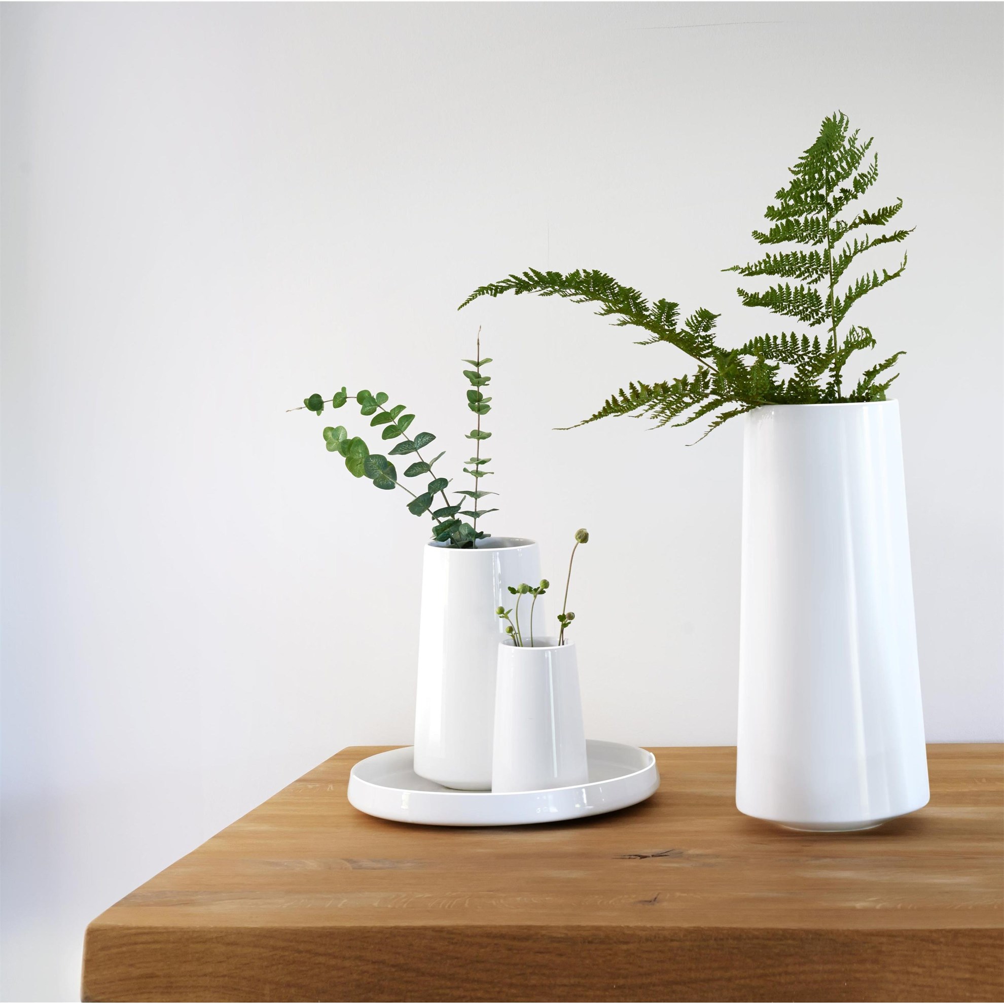 Váza FLOAT 17 cm bílá_1