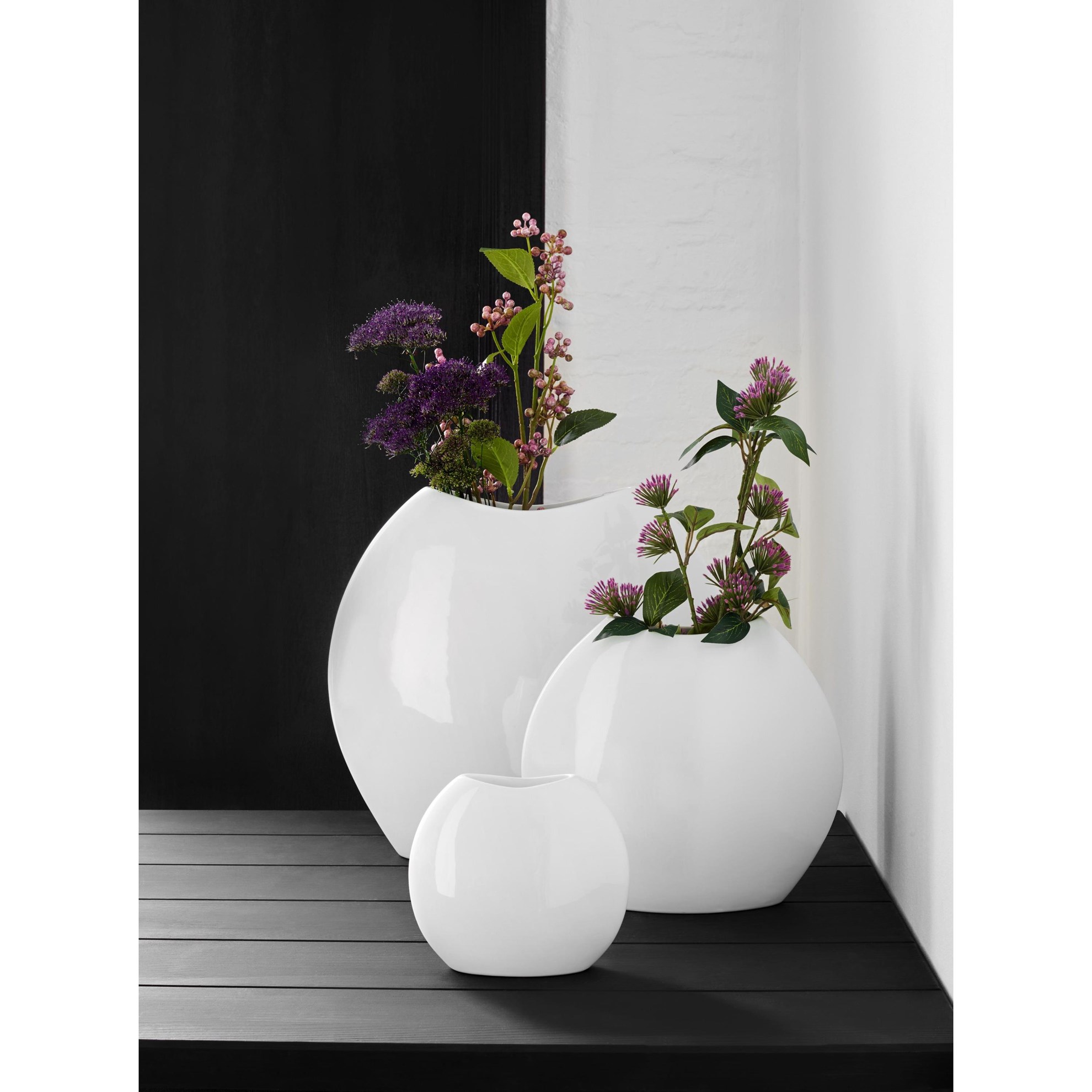 Váza MOON 25 cm bílá_0