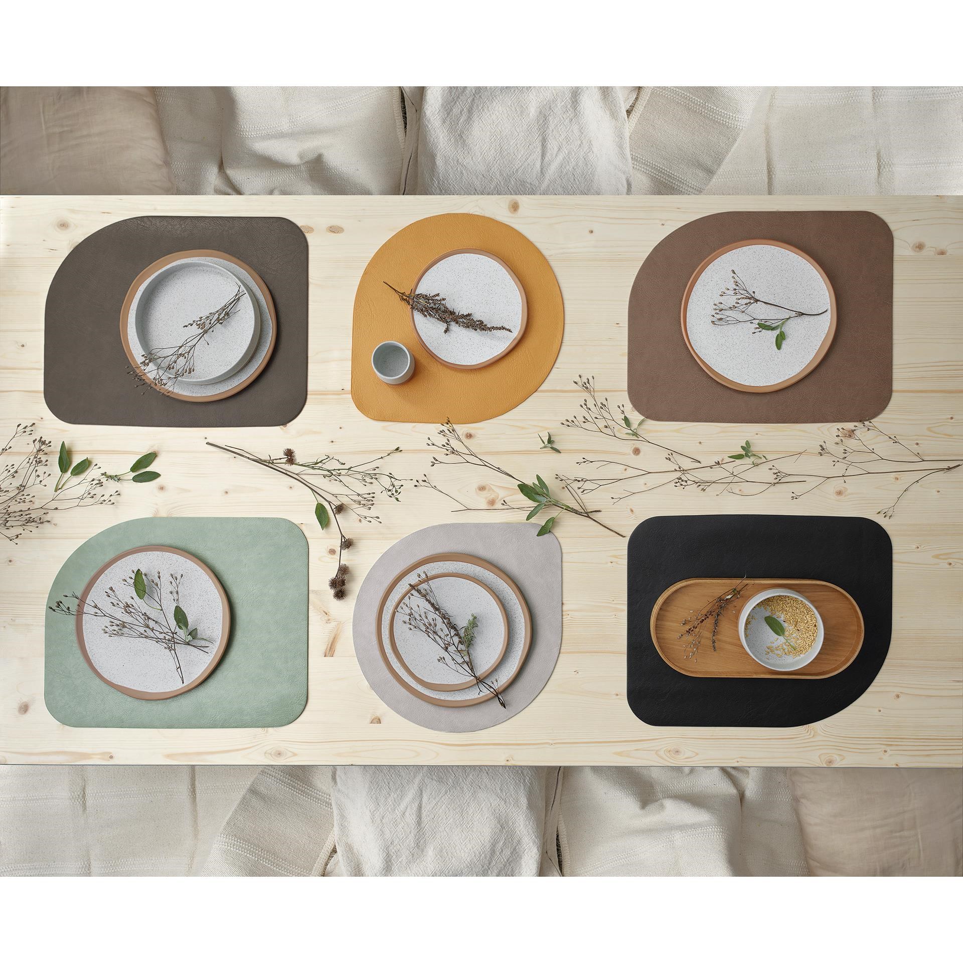 Prostírání  "Mushroom" 36,5x36,5 cm,  tm.šedá_0