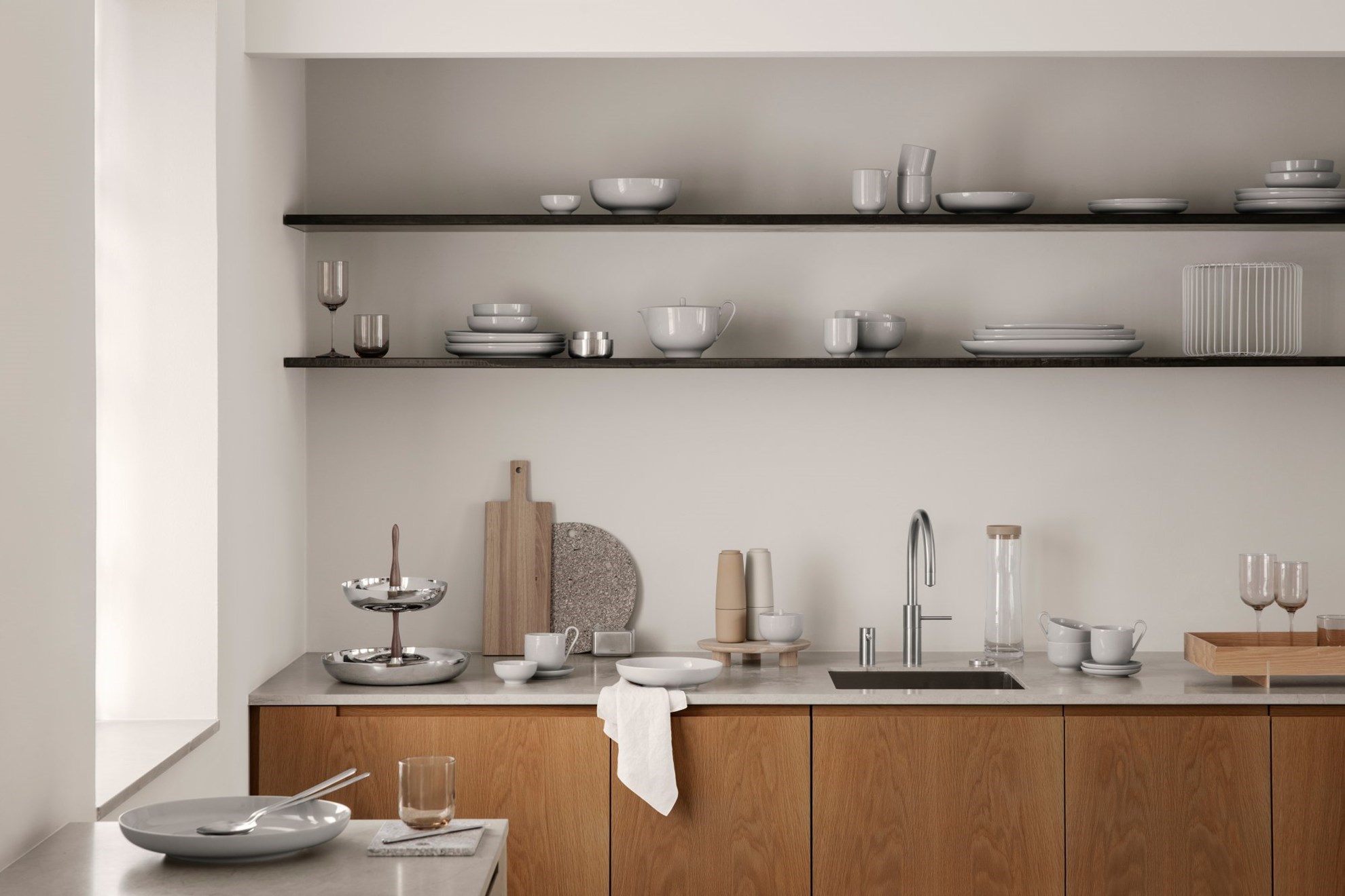 Obrázok z Drôtený kôš ESTRA 30 cm chrómový