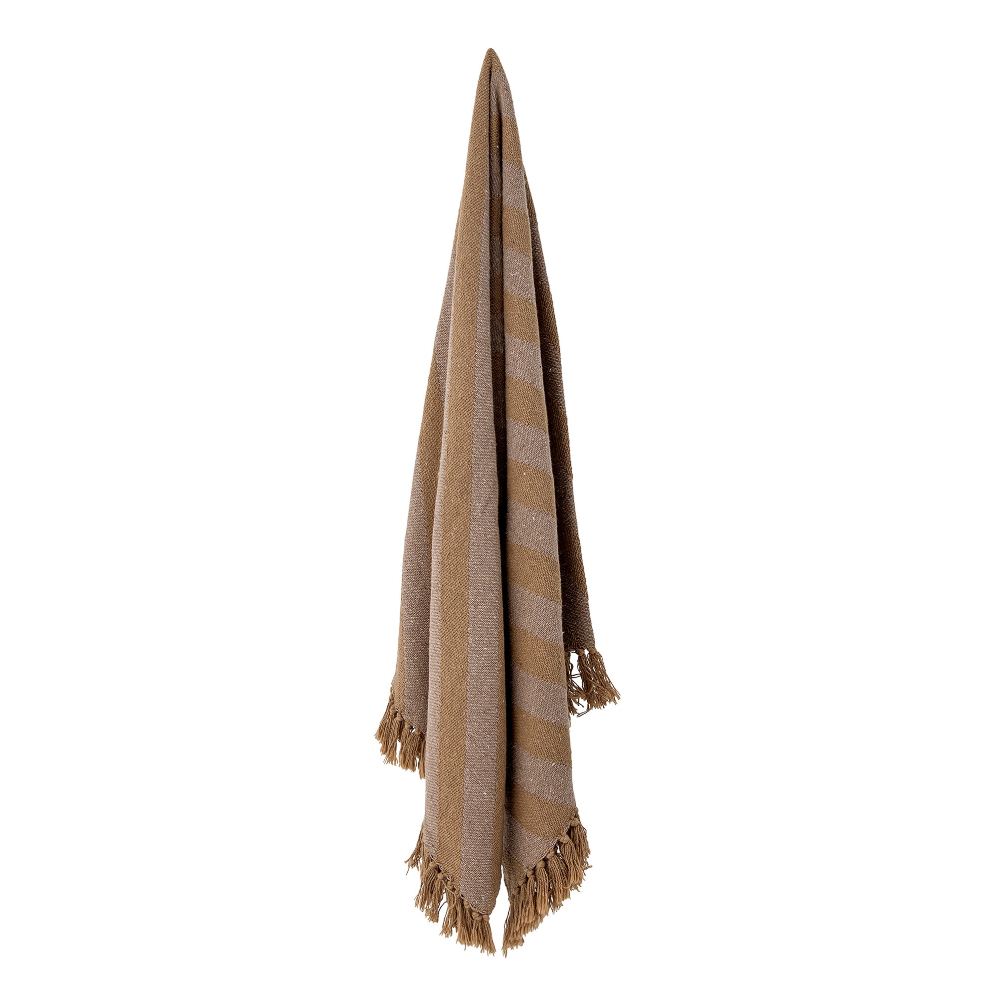 Přehoz Katrin hnědý, recyklovaná bavlna_0