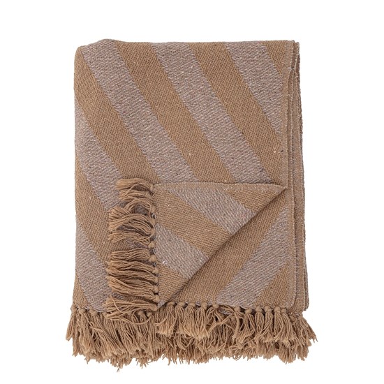 Přehoz Katrin hnědý, recyklovaná bavlna_4