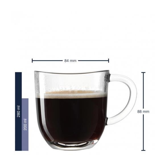 Šálky na latte se lžičkou 280 ml SET/2ks_0