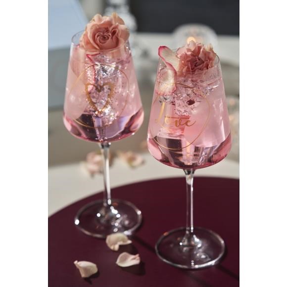 Skleničky na bílé víno PRESENTE " Love "_1