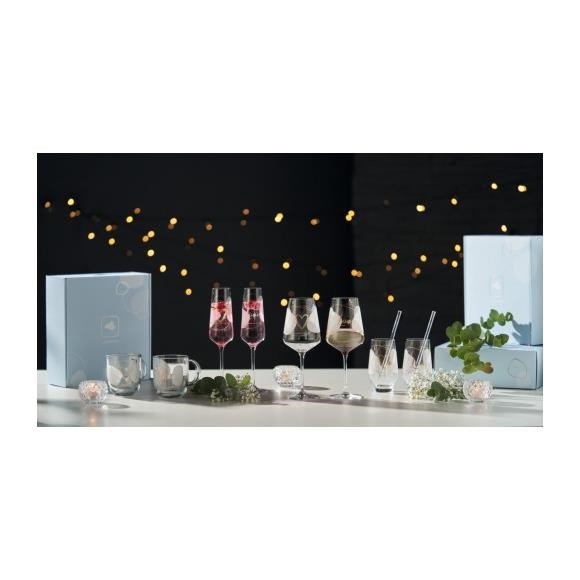 Skleničky na bílé víno PRESENTE " Love "_3