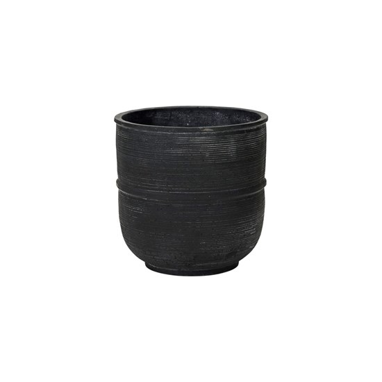 Květináč GROUND betonový 28 cm černý_5