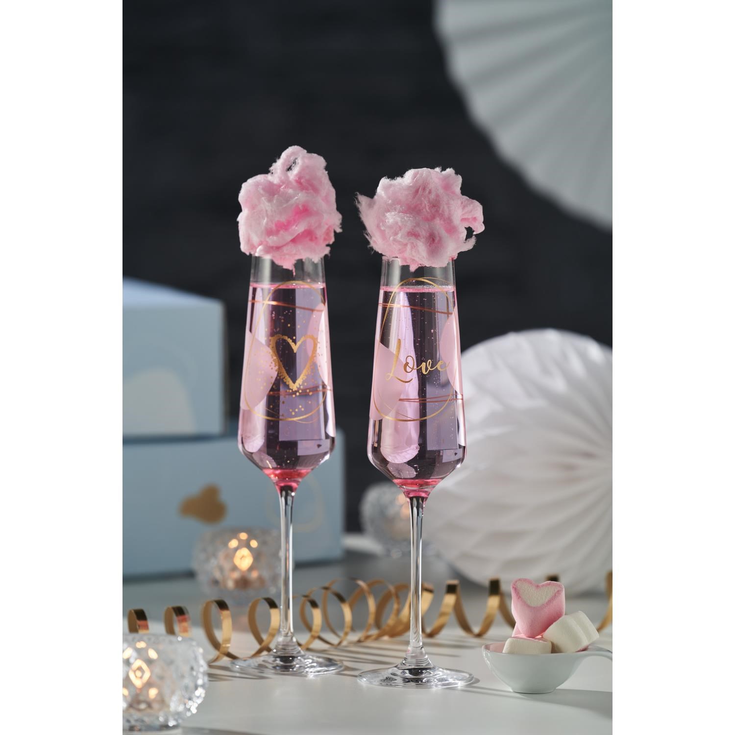 Skleničky na sekt PRESENTE " Love " SET/2ks_0