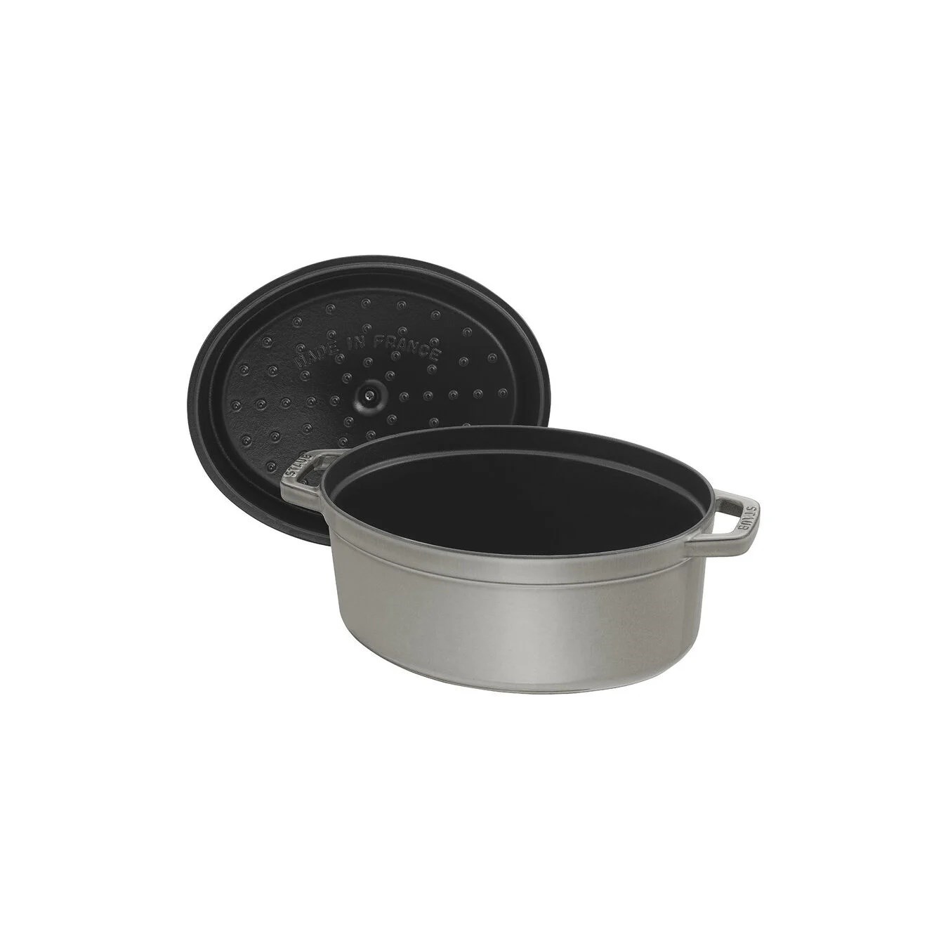 Hrnec STAUB oválný 31 cm šedý_0