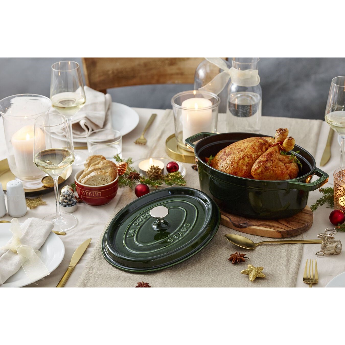 Hrnec STAUB  oválný 31 cm zelený 5,5l_4