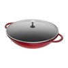 Pánev Wok STAUB s poklicí 37cm červená_0