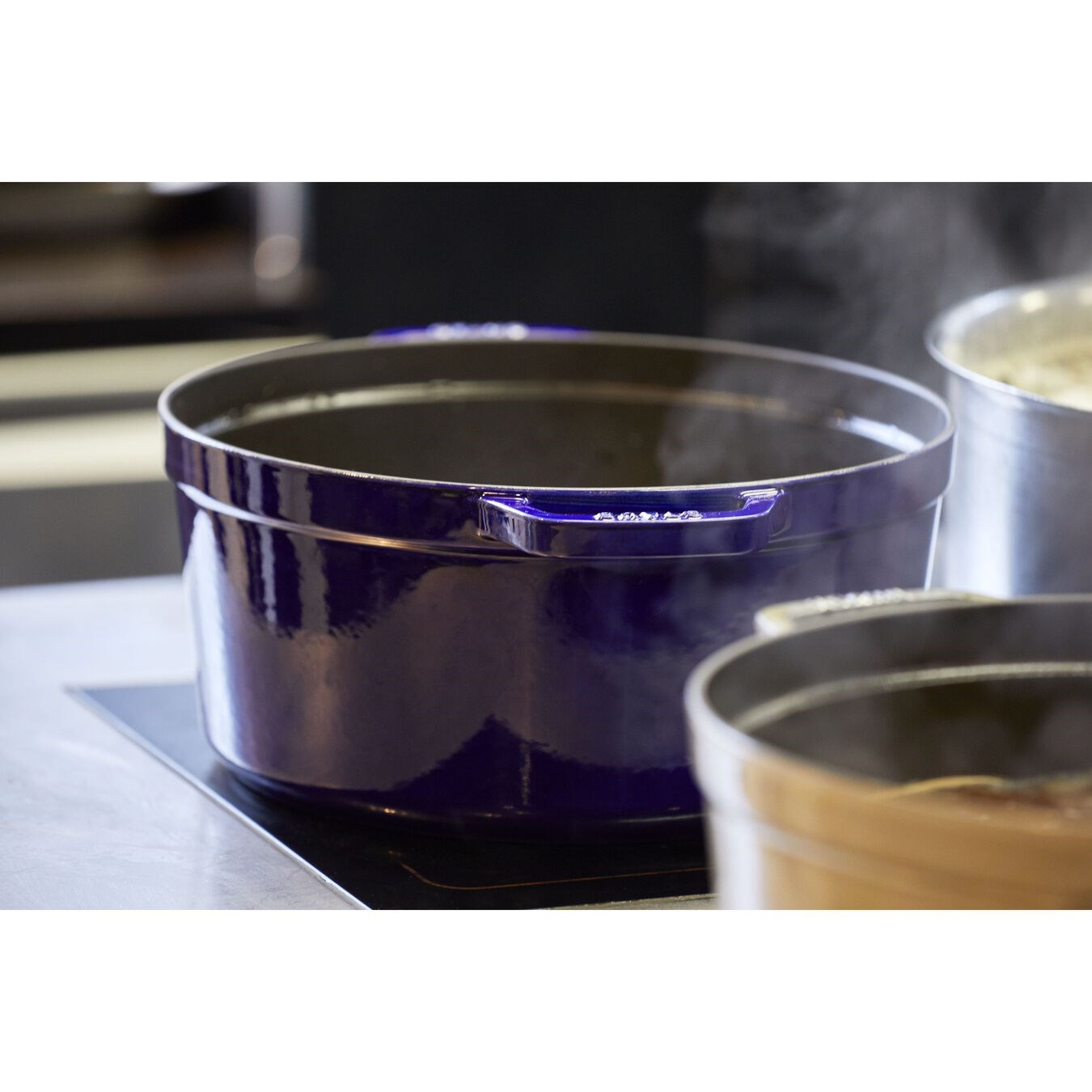 Hrnec STAUB kulatý 30 cm modrý_4