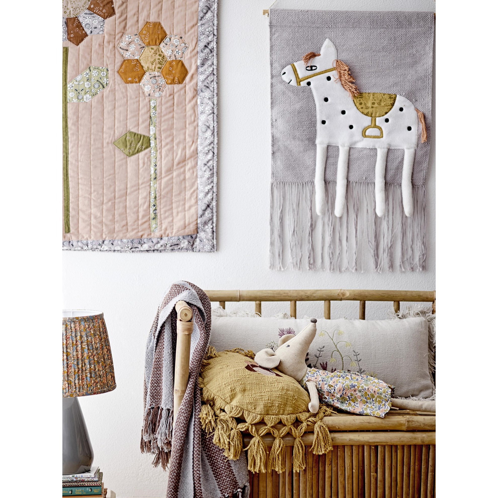 Dekorace na zeď LYSSA 50x81 cm fialová_0