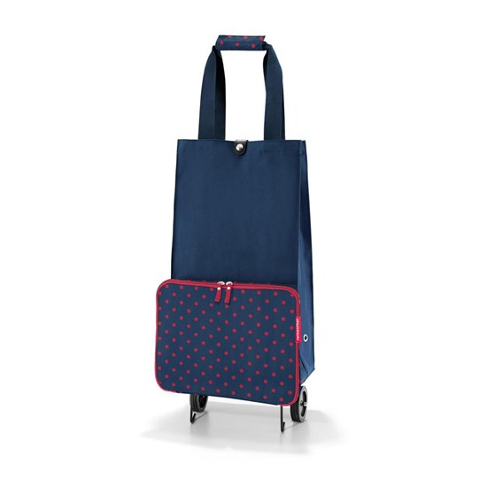 Taška na kolečkách Foldabletrolley mixed dots red_3