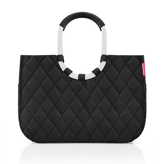 Módní taška Loopshopper L rhombus black_4