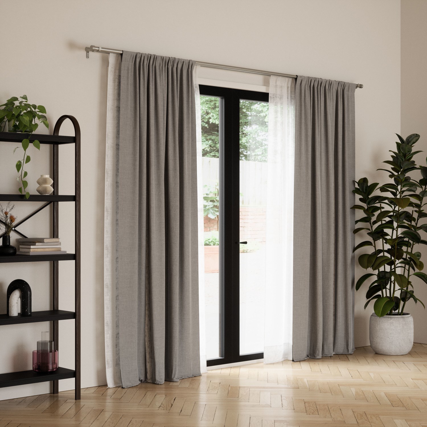 Garnýž CAPPA SET/2ks niklová 305x167 cm_3