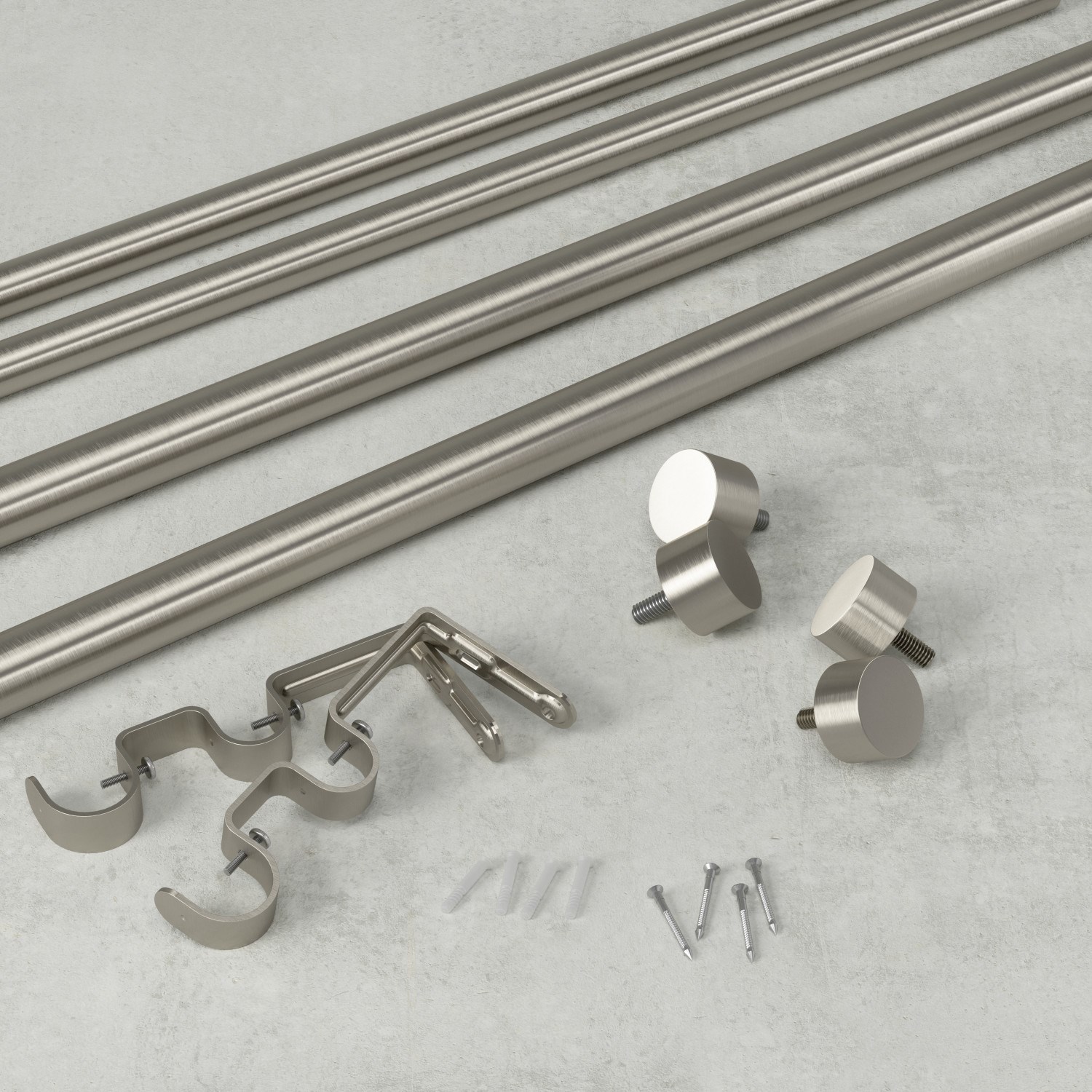 Garnýž CAPPA DOUBLE SET/2ks 91-168cm niklová_0