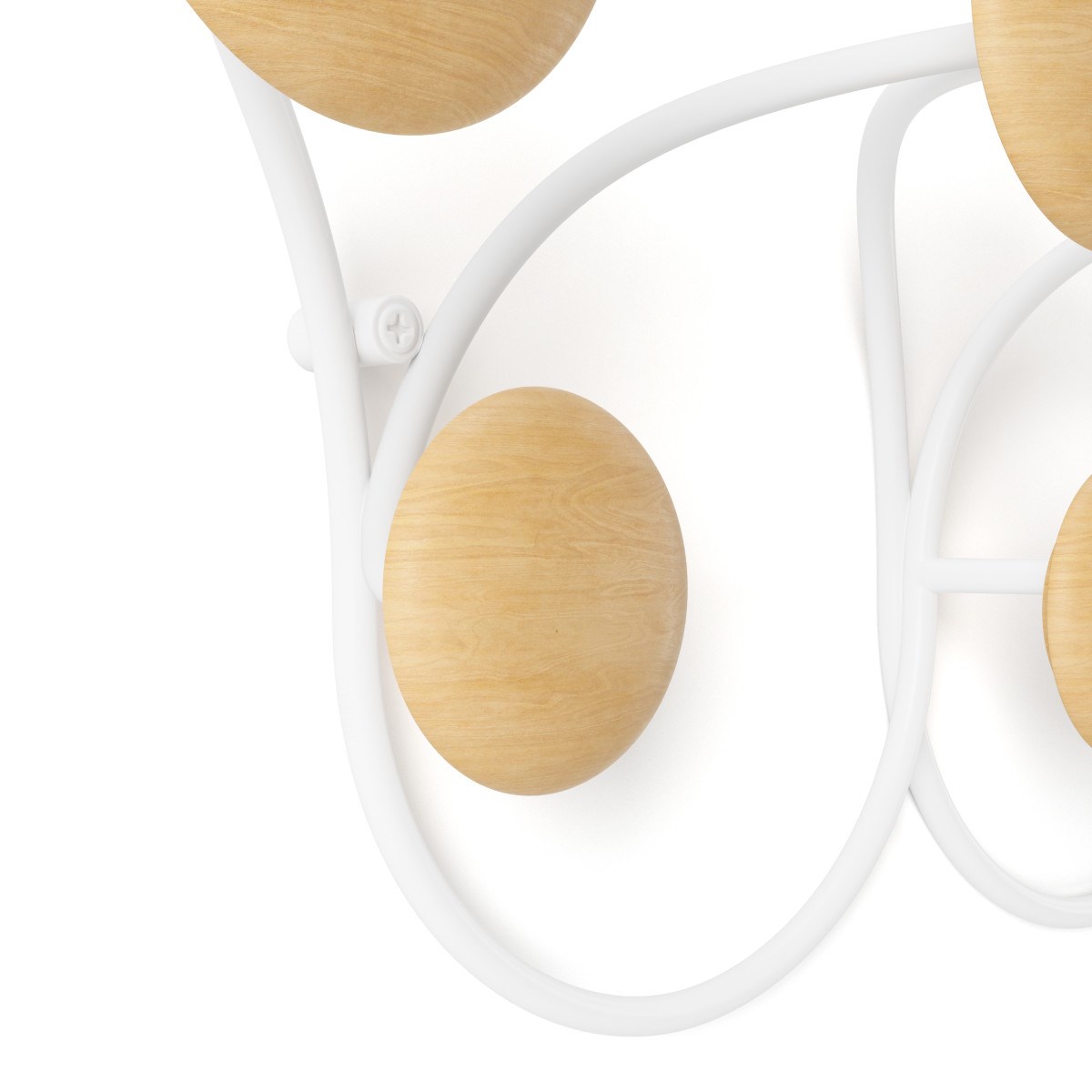 Věšák na zeď DOTSY bílý/přírodní_2