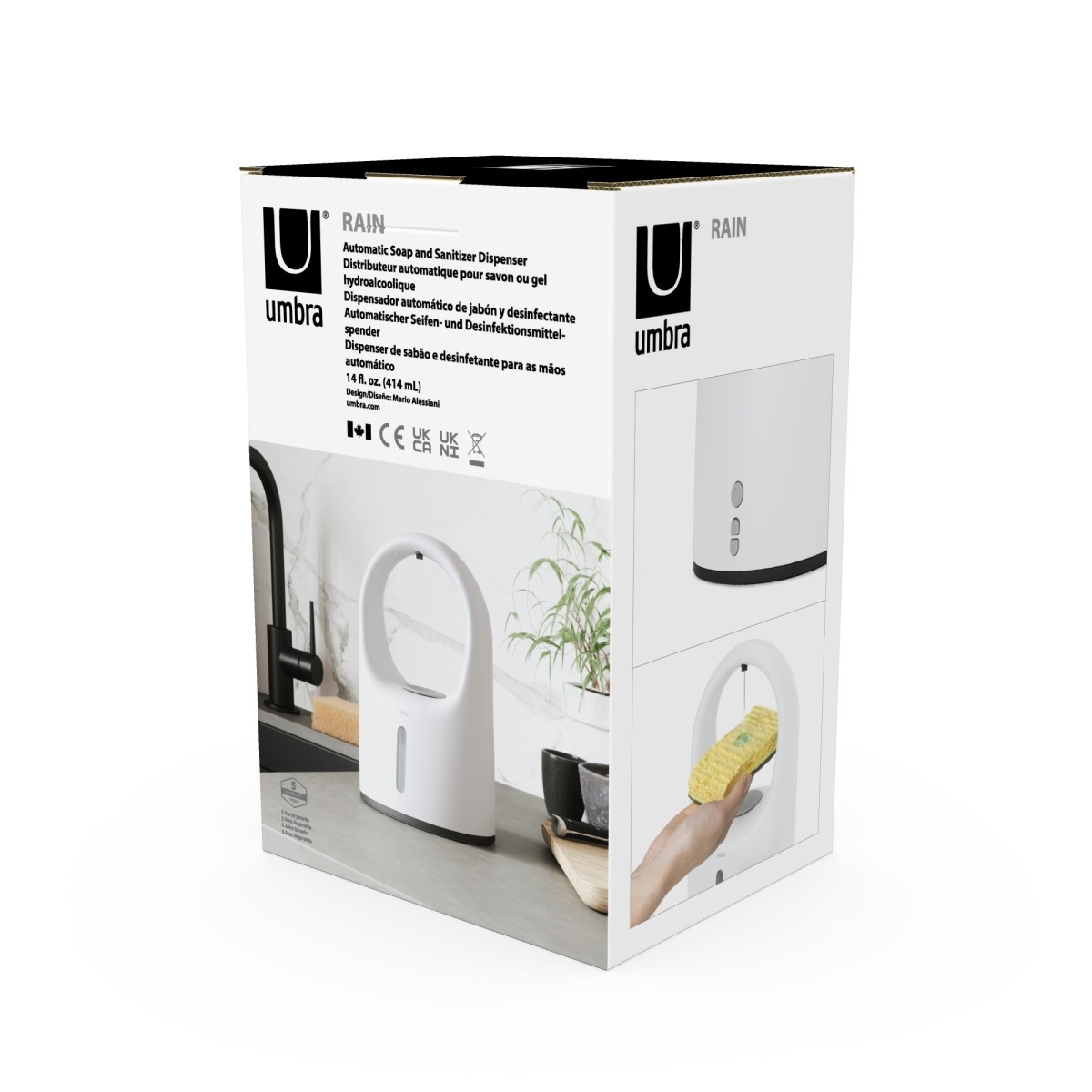 Dávkovač mýdla automatický RAIN bílý_5