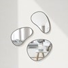 Zrcadlo HUBBA PEBBLE SET/3ks titanové_2