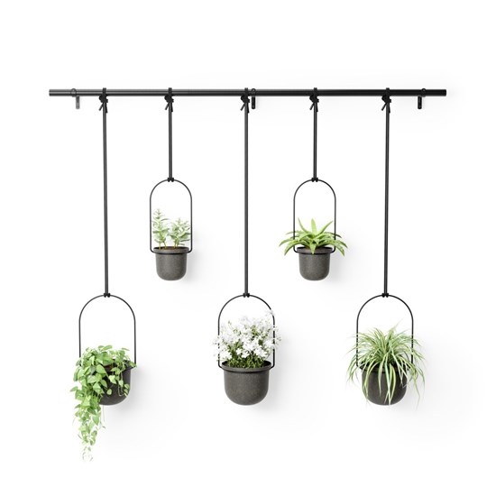 Květináče TRIFLORA SET/5ks černé_6