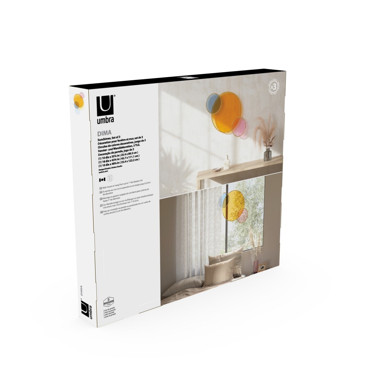 Zrcadlo DIMA SET/3ks vícebarevné_2