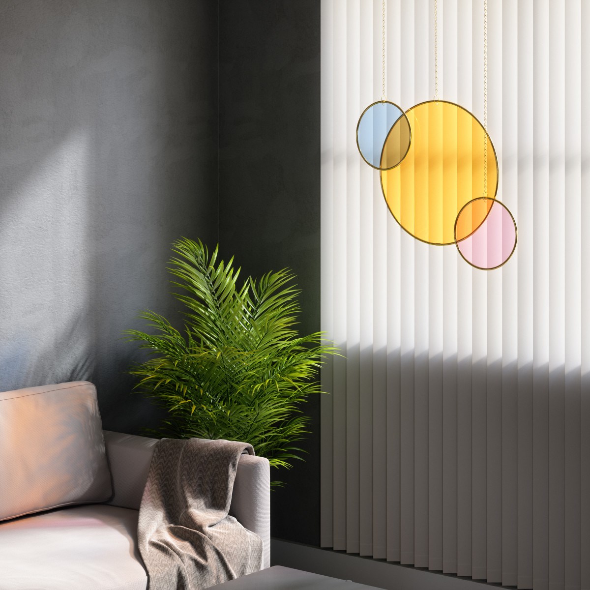 Zrcadlo DIMA SET/3ks vícebarevné_8