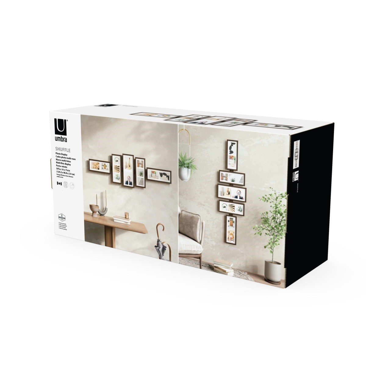 Fotorámeček na zeď SHUFFLE ořech_1